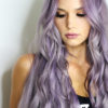 purple hair model